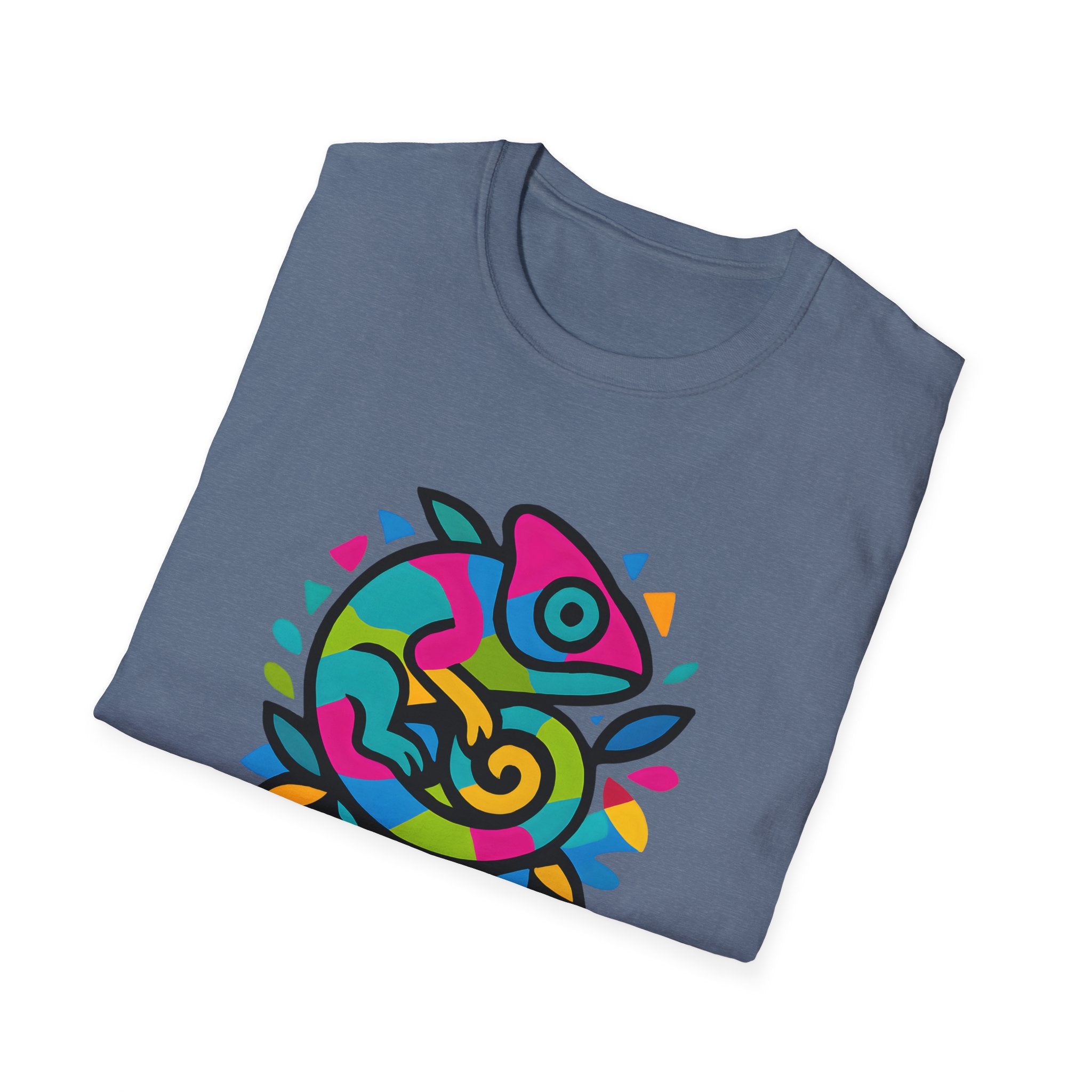 Colorful Chameleon Logo T-Shirt